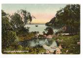 Coloured Postcard by Blencowe of Hinemoa Bath Mokoia Island. - 246141 - Postcard