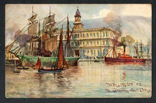 WELLINGTON The General Post Office from the wharves. Art card by Tuck. - 47706 - Postcard